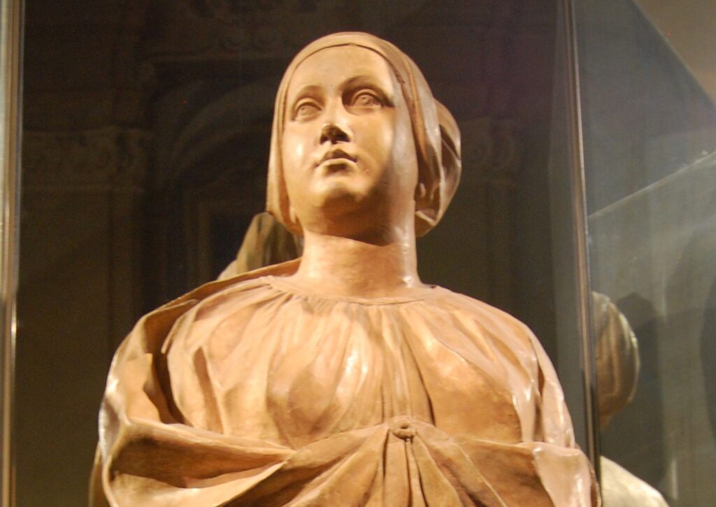 Busto di Bettisia Gozzadini al Museo della Storia di Bologna a Palazzo Pepoli