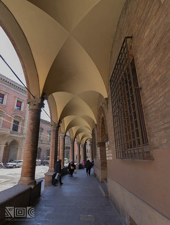 Porticoes in the historical center of Bologna
