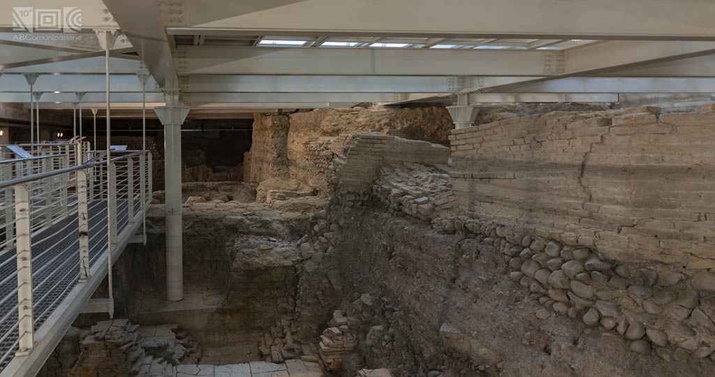 Archaeological excavations under the library Exchange Hall